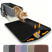 Double-Layer Cat Litter Mat – Easy-Clean Litter Catcher