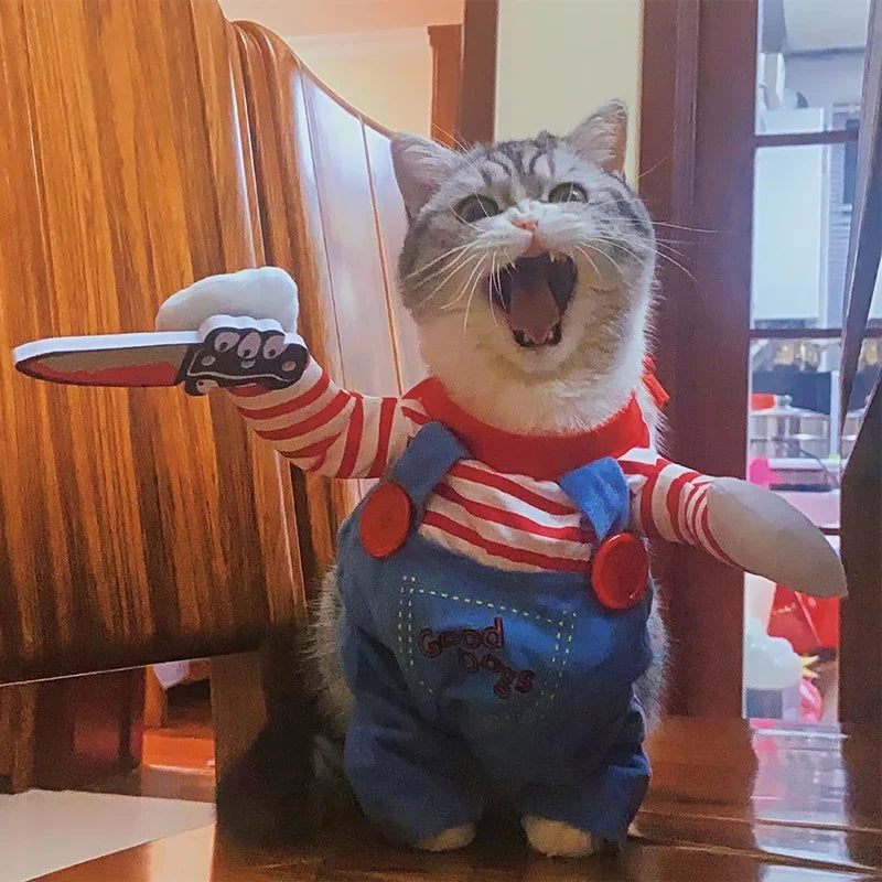 Halloween Pet Costume – Fun Dress-Up Outfit for Cats & Small Dogs