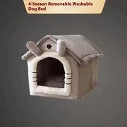 Cozy House-Style Pet Bed – Soft Indoor Bed for Cats & Small Dogs
