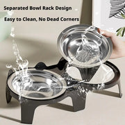 Anti-Tip Stainless Steel Pet Bowl – Easy-Clean Feeding Bowl
