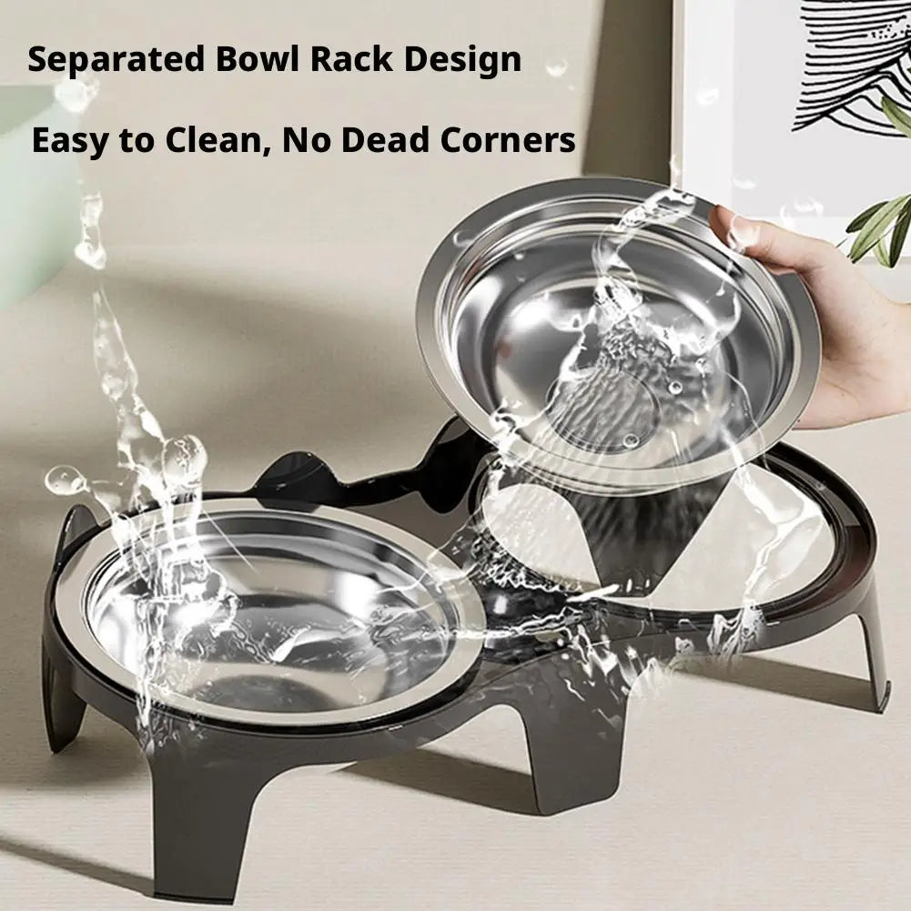 Anti-Tip Stainless Steel Pet Bowl – Easy-Clean Feeding Bowl