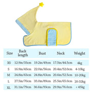 Quick-Dry Dog Bathrobe – Absorbent Towel Coat After Baths & Swims