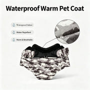 Camouflage Fleece Dog Jacket – Warm Outdoor Coat