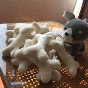 Plush Squeaky Bone Toy – Soft Interactive Dog Toy