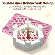 Double-Layer Cat Litter Mat – Easy-Clean Litter Catcher