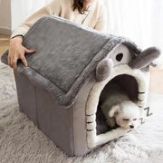 Cozy House-Style Pet Bed – Soft Indoor Bed for Cats & Small Dogs