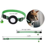 AirTag-Compatible Cat Collar – Reflective Adjustable Collar with Bell