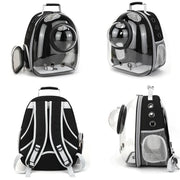 Transparent Pet Travel Backpack – Space Capsule Carrier for Cats & Small Dogs