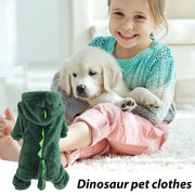 Dinosaur Dog Hoodie – Cozy Fleece Halloween Costume