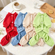 Cozy Four-Leg Dog Pajamas – Soft Fleece Winter Jumpsuit