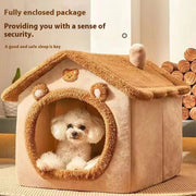 Cozy House-Style Pet Bed – Soft Indoor Bed for Cats & Small Dogs