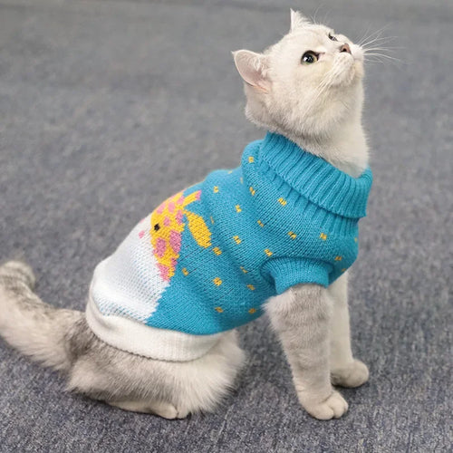 Cozy Plaid Cat Sweater – Soft Winter Vest