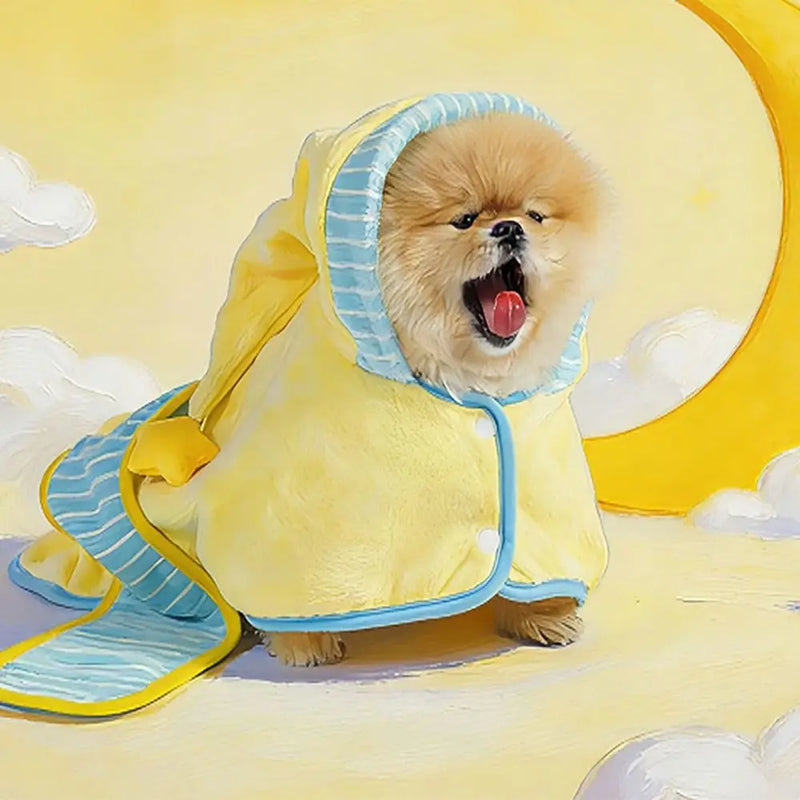 Quick-Dry Dog Bathrobe – Absorbent Towel Coat After Baths & Swims