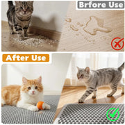 Double-Layer Cat Litter Mat – Easy-Clean Litter Catcher