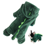 Dinosaur Dog Hoodie – Cozy Fleece Halloween Costume