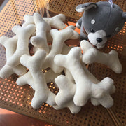 Plush Squeaky Bone Toy – Soft Interactive Dog Toy