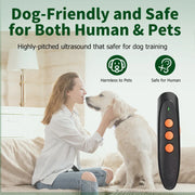 Ultrasonic Dog Bark Training Device – Rechargeable Handheld Trainer