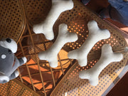 Plush Squeaky Bone Toy – Soft Interactive Dog Toy