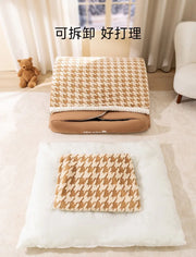 Cozy Dog House Bed – Washable Winter Den for Medium & Large Dogs
