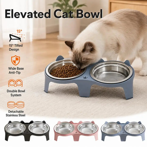 Anti-Tip Stainless Steel Pet Bowl – Easy-Clean Feeding Bowl