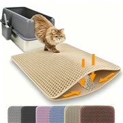 Double-Layer Cat Litter Mat – Easy-Clean Litter Catcher