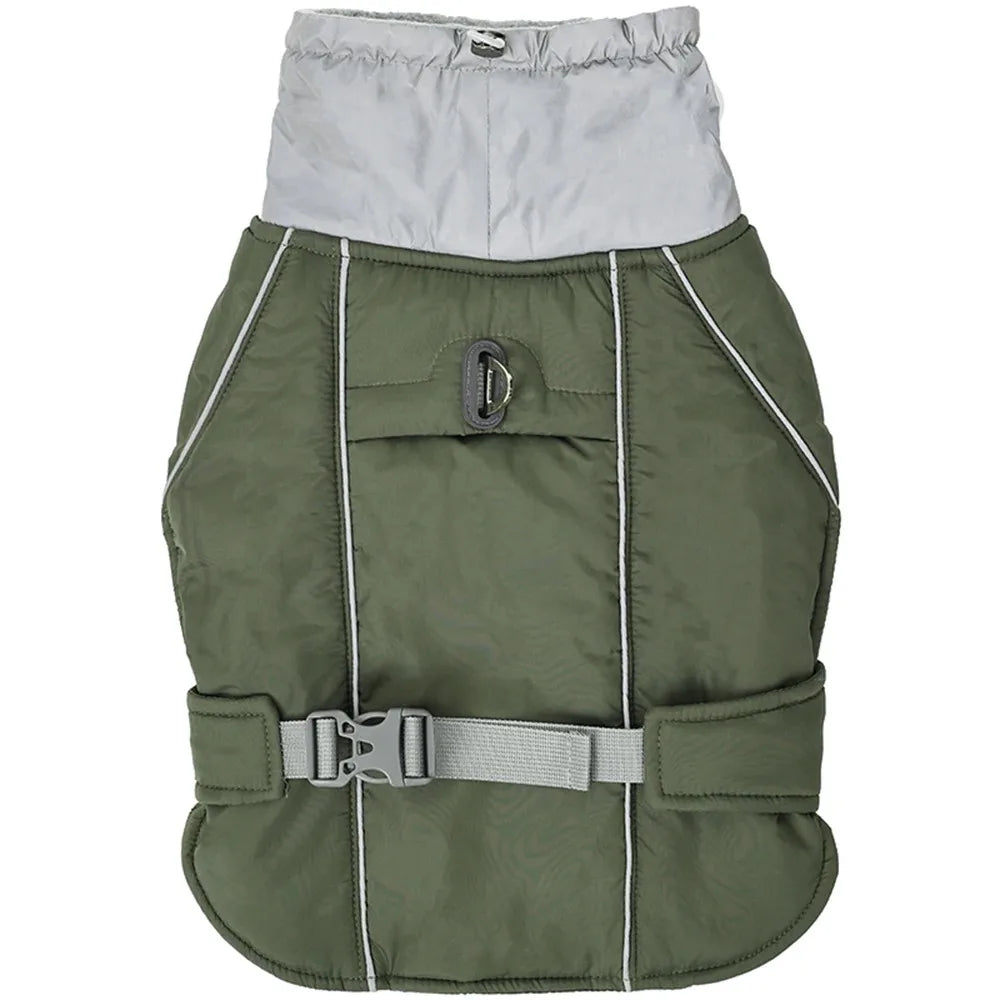 Reflective Dog Winter Jacket – Warm Padded Outdoor Coat